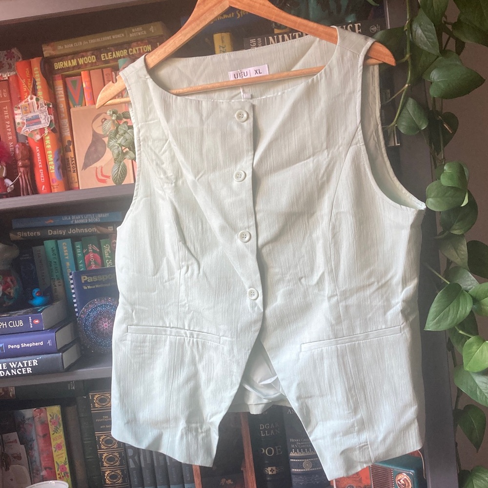 UE Sage Green Button-Up Vest